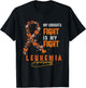 My Cousin's Fight Is My Fight Leukemia Survivor Support Team T-Shirt - T-Shirt | Black