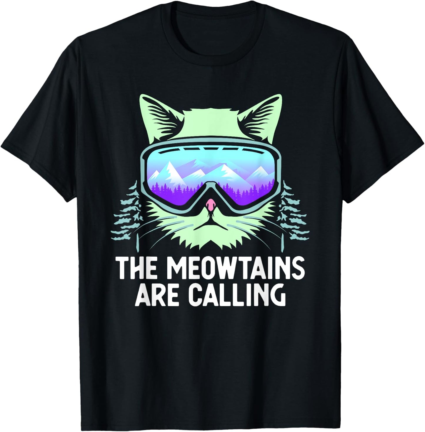 Cool Snowboard Women Kids Ski Lover Mountain Skier T-Shirt - T-Shirt | Black