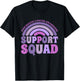 Support Squad Pancreatic Cancer Awareness, Pancreatic Cancer T-Shirt - T-Shirt | Black