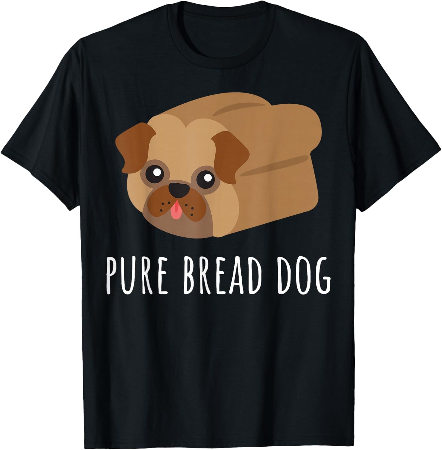 Funny Pure Bread Dog Lover Cool Puppy Pet Owner Cute Pug T-Shirt - T-Shirt | Black