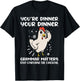 Funny English Teacher Chicken Dinner Grammar Matters Men Women Kids T-Shirt - T-Shirt | Black