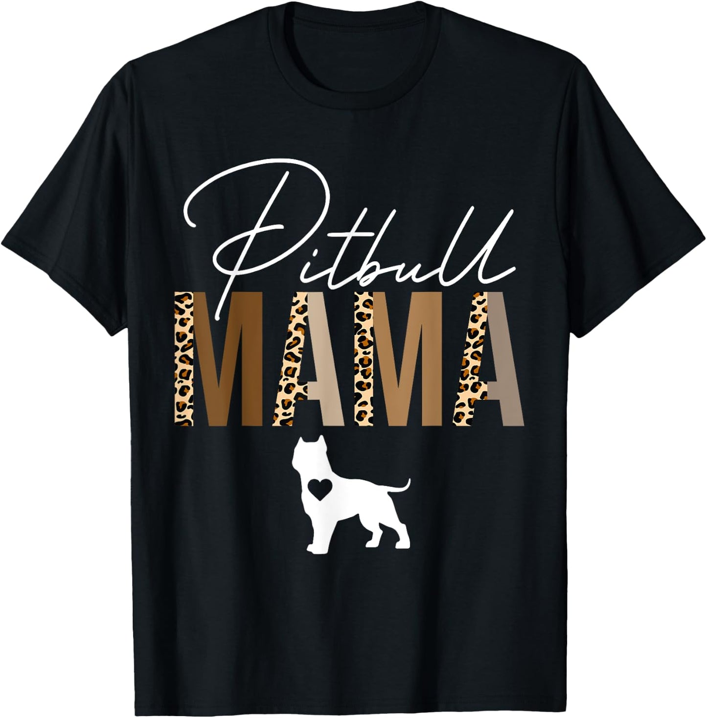 Pitbull mom shirts pitbull mama dog mom pet T-Shirt - T-Shirt | Black