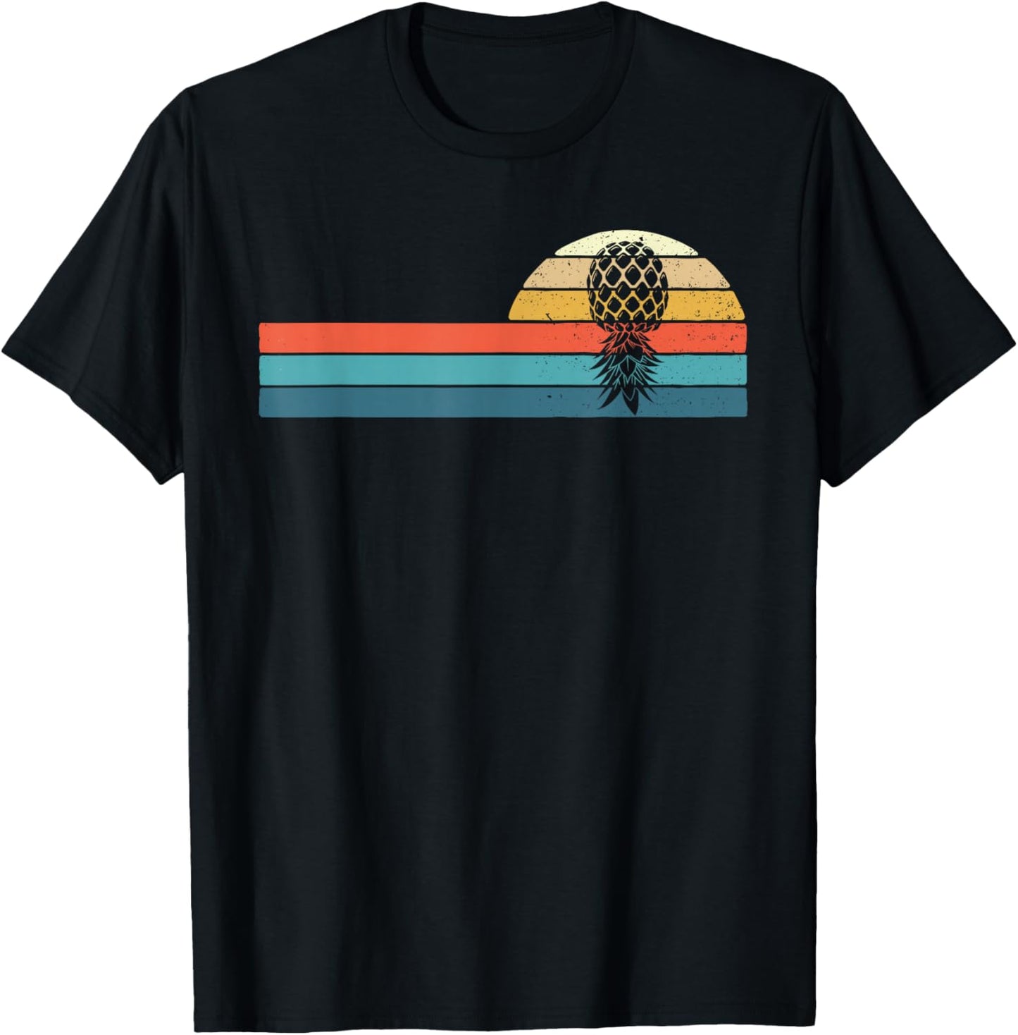 Upside Down Pineapple - Swinger Swinging Lifestyle T-Shirt - T-Shirt | Black