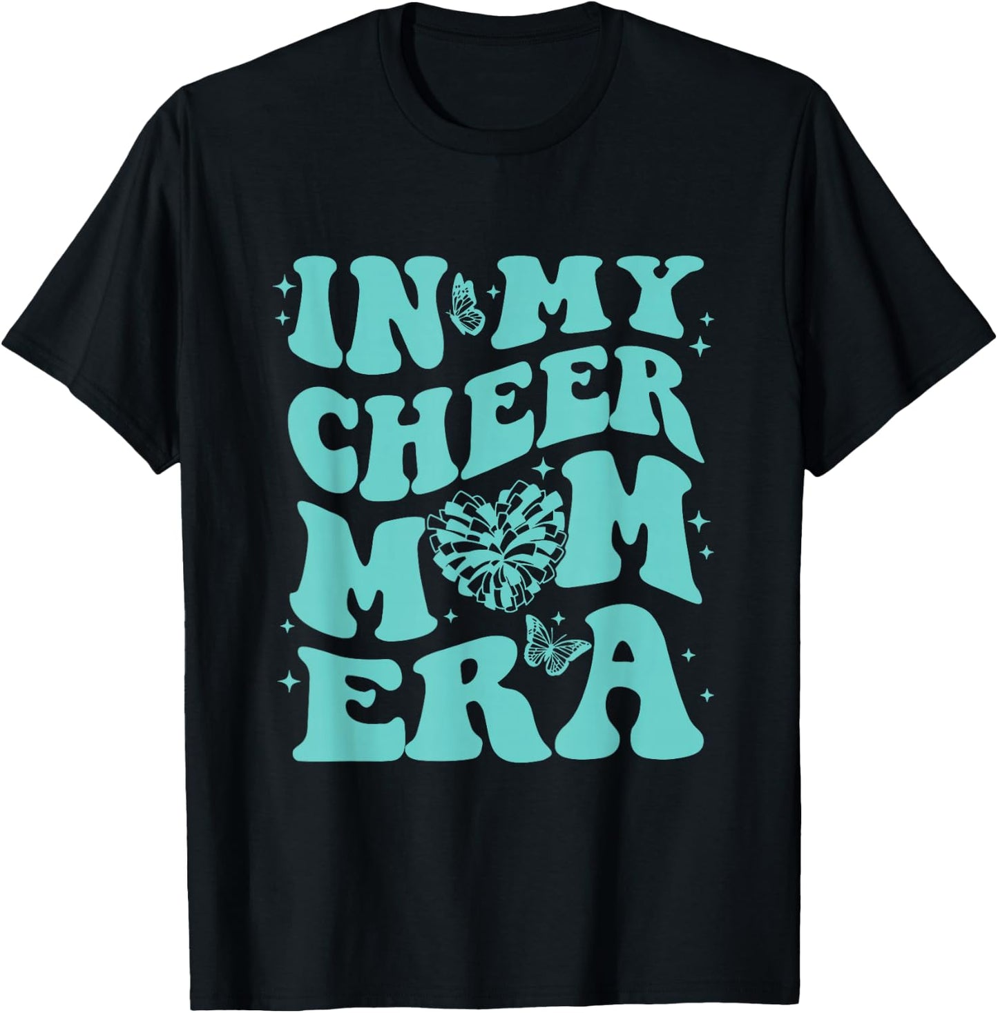 in My Cheer Mom Era T-Shirt - T-Shirt | Black