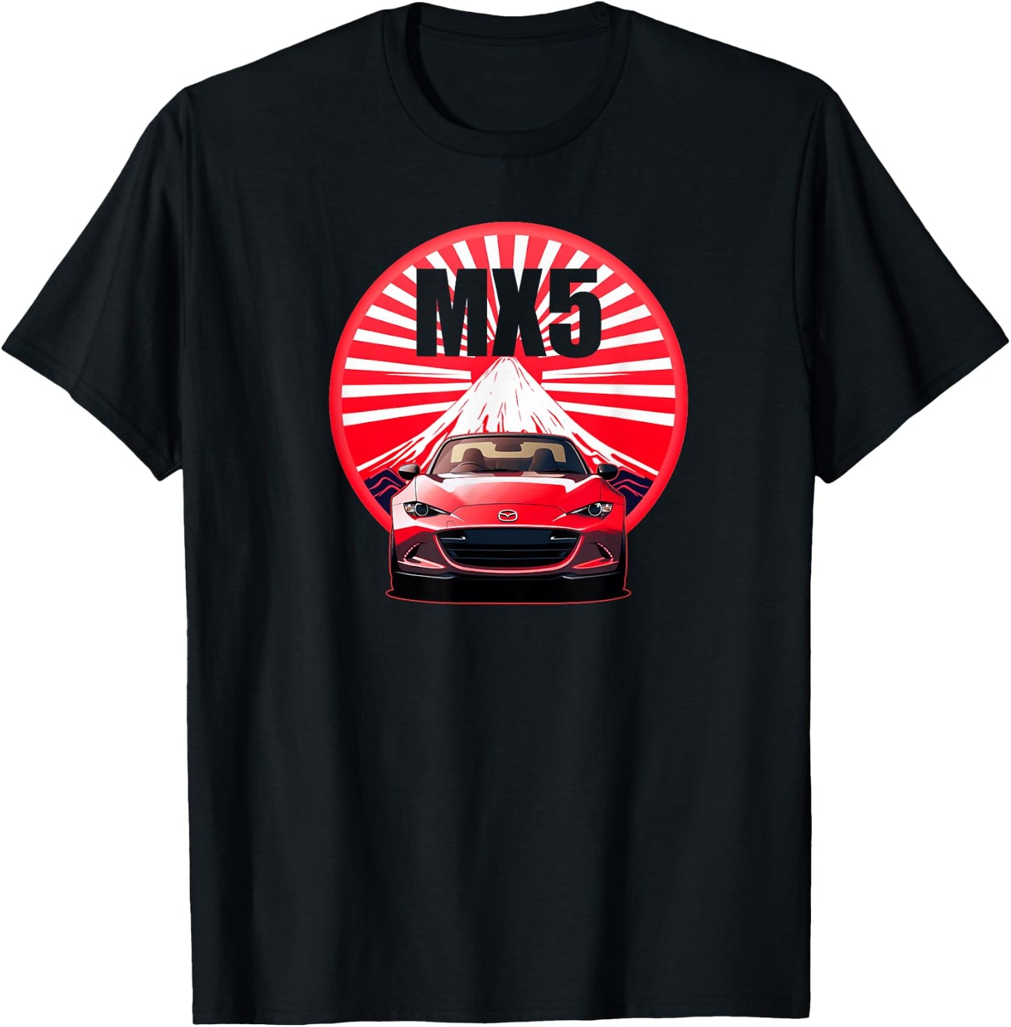 MX5 Classic Retro Sport design T-Shirt - T-Shirt | Black