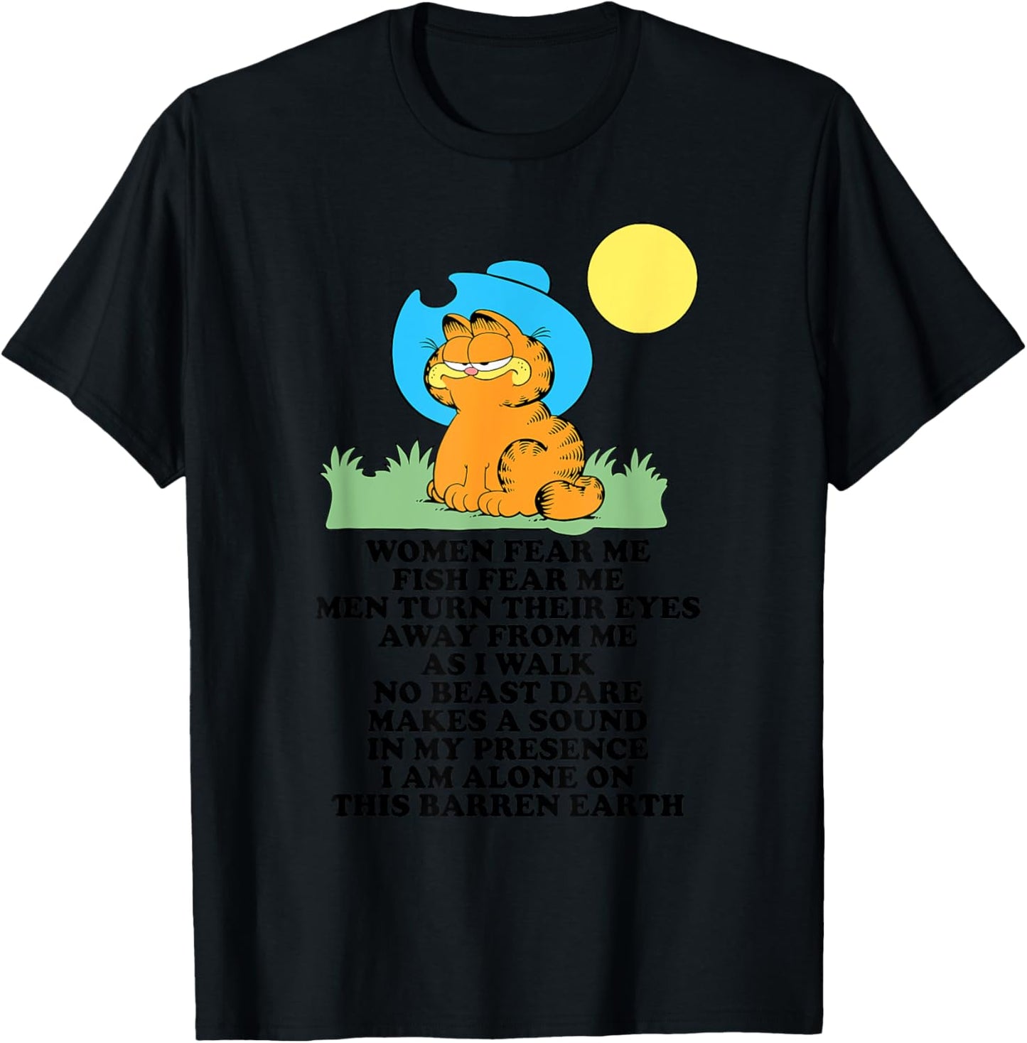 Women Fear Me Fish Fear Me Men Turn Their Eyes Away T-Shirt - T-Shirt | Black