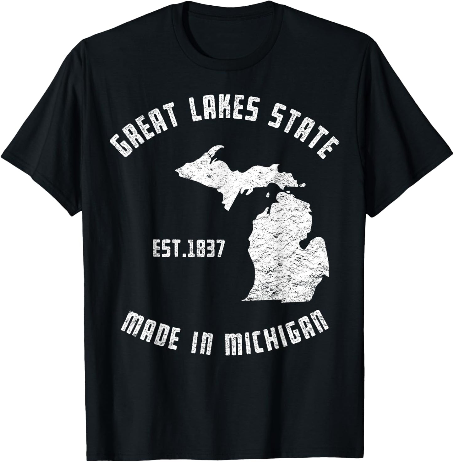 Great Lakes State Michigan Vacation Michiganian Yoopers T-Shirt - T-Shirt | Black