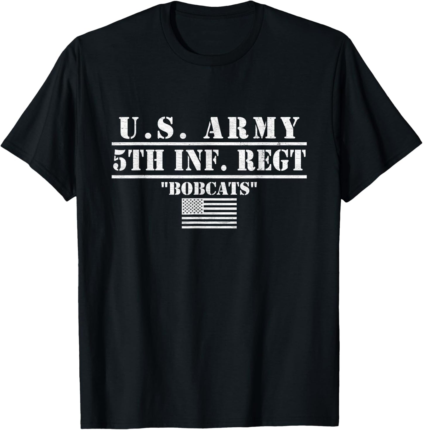 5th Infantry Regiment Us Army 5th Inf Regt Bobcats Gifts T-Shirt - T-Shirt | Black