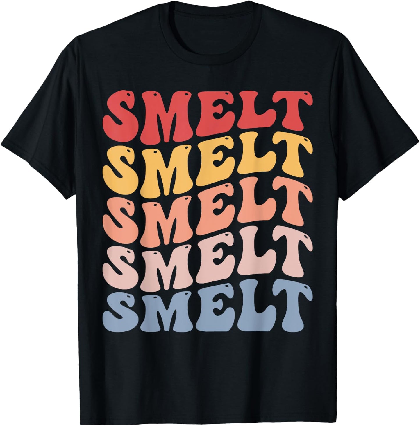 Smelt Groovy Retro Fish T-Shirt - T-Shirt | Black