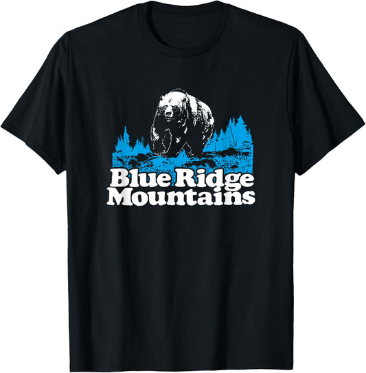 Blue Ridge Mountains National Park Bear T-Shirt - T-Shirt | Black