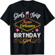 Drinking Wine Girls Trip New Orleans Happy Birthday Me Girl T-Shirt - T-Shirt | Black