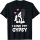 I Love My Gypsy Horse Funny Gypsy Vanner Owner T-Shirt - T-Shirt | Black