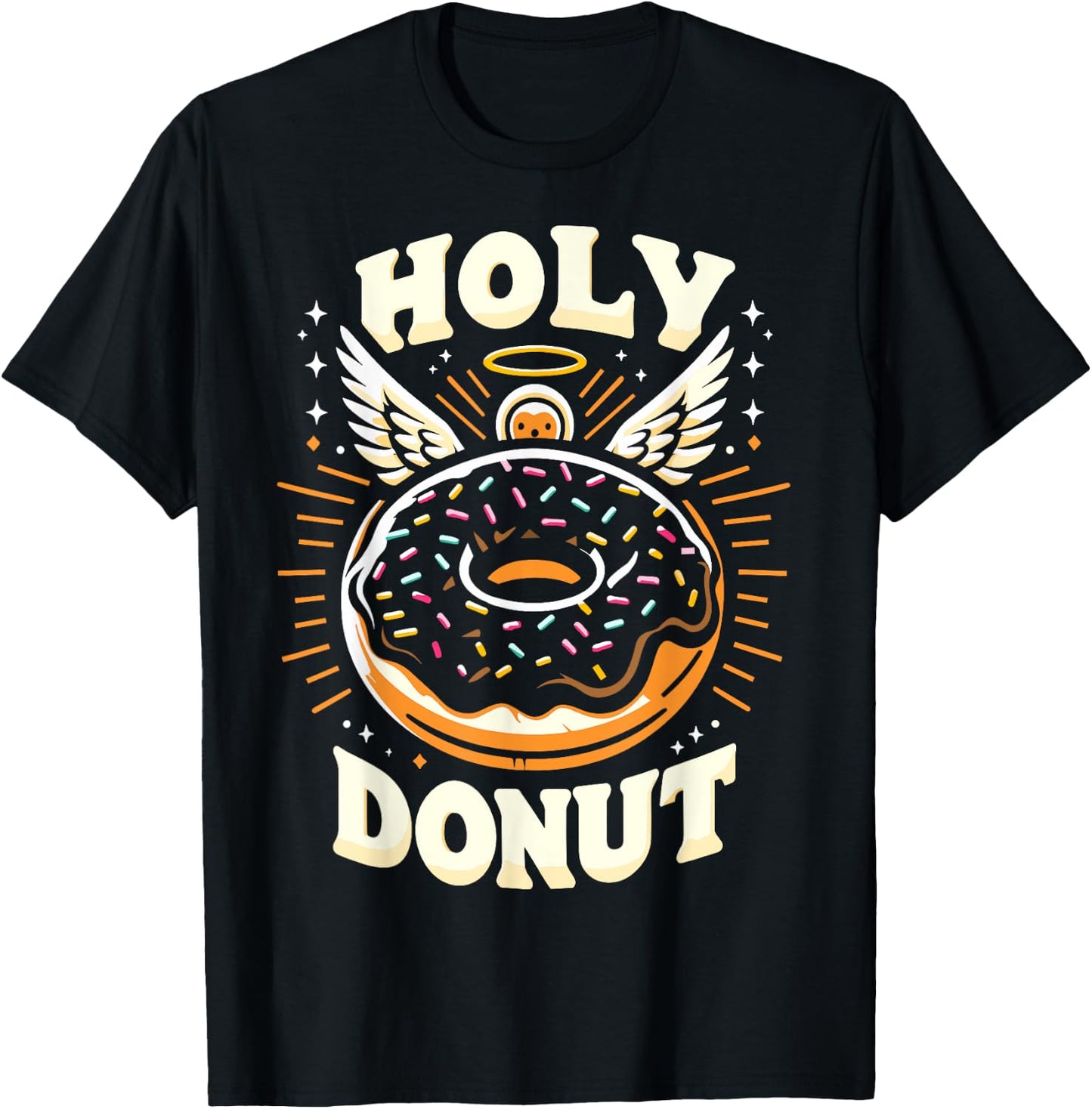 Holy Donut Christian For Donut Lovers Funny T-Shirt - T-Shirt | Black