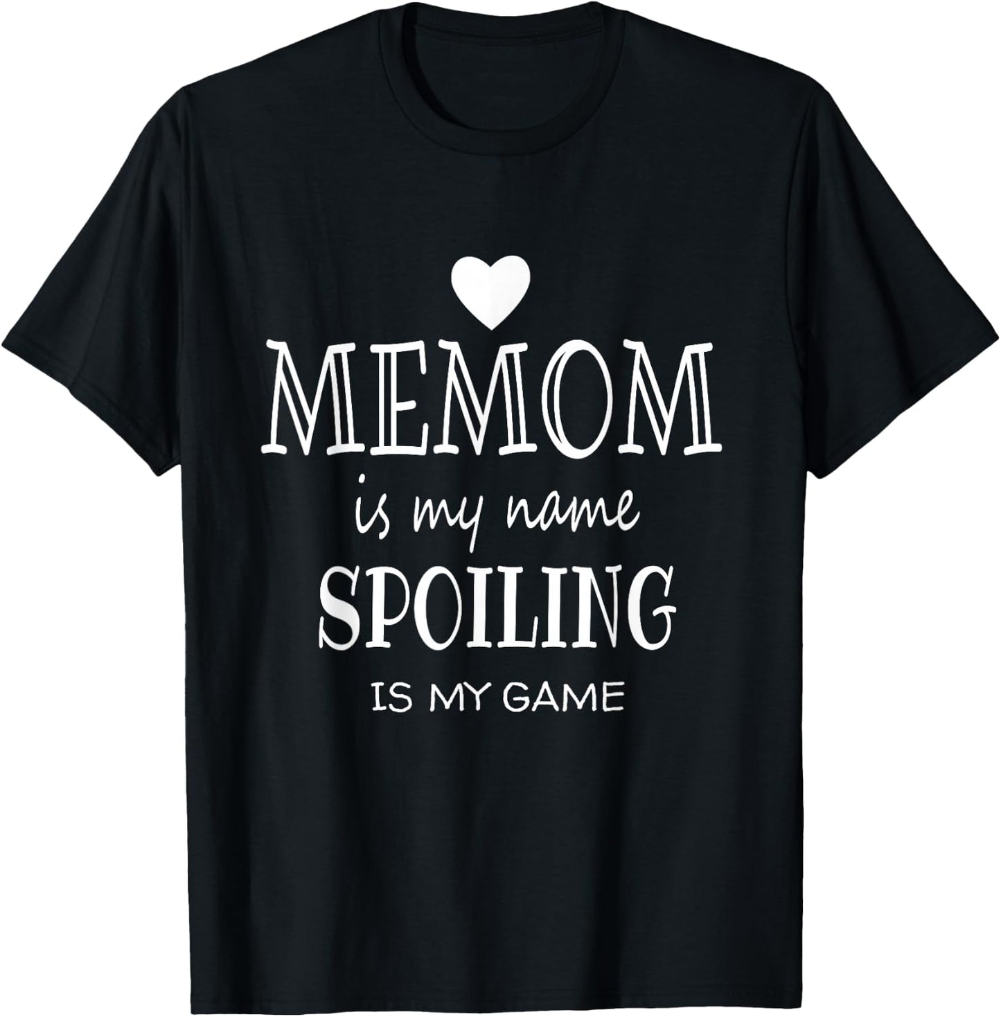 Memom Is My Name Special Grandma T-Shirt - T-Shirt | Black