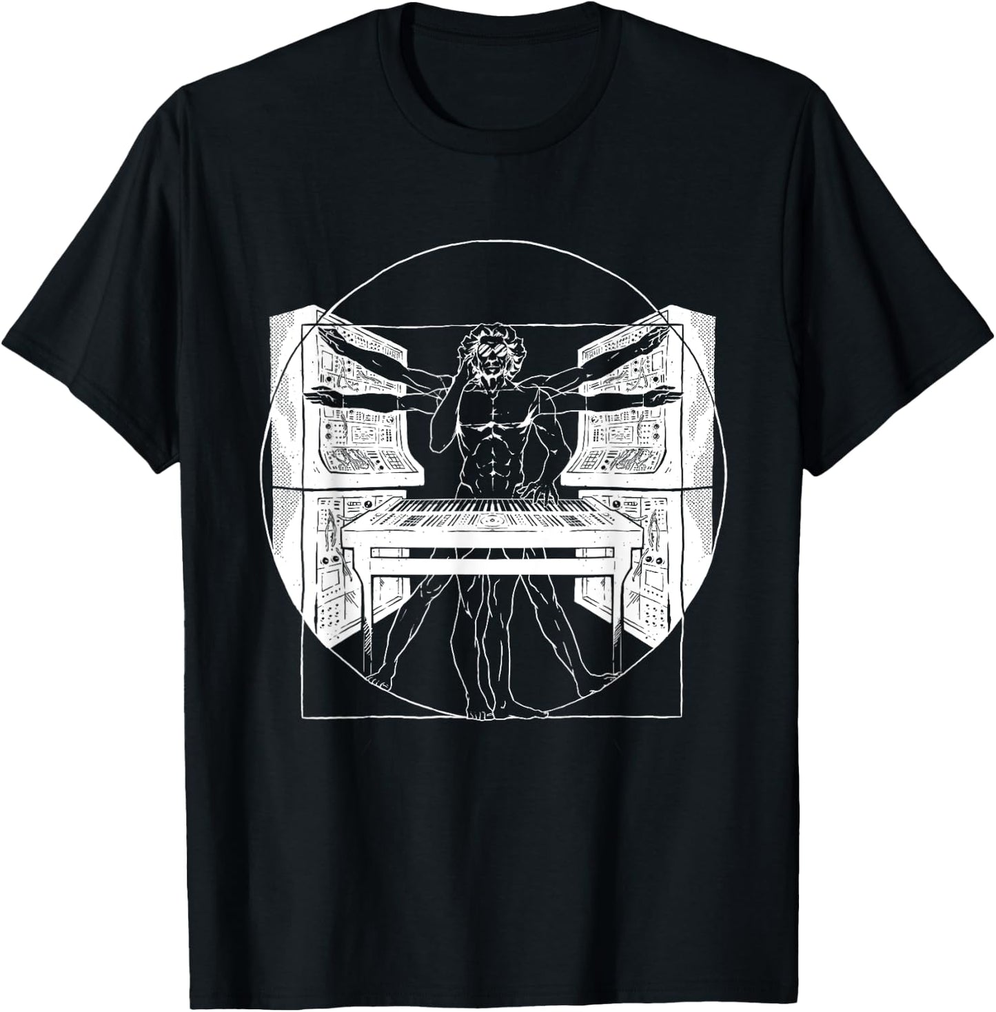 Synthesizer Synth Techno Music Cool Synthesizer T-Shirt - T-Shirt | Black