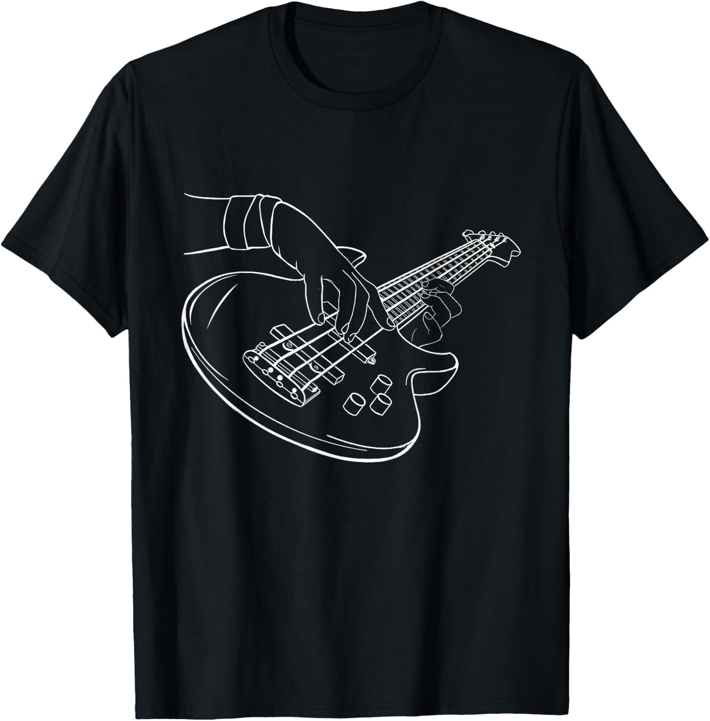 Bassist - Bass Guitar Player Guitarist Rock Musician Music T-Shirt - T-Shirt | Black