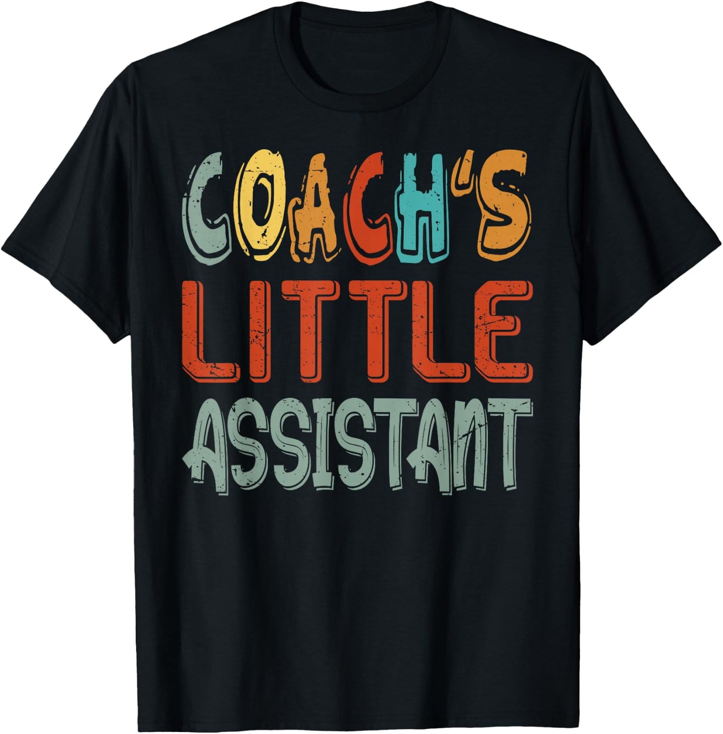 Coach's Little Assistant - Cute Daughter - Varsity Son T-Shirt - T-Shirt | Black