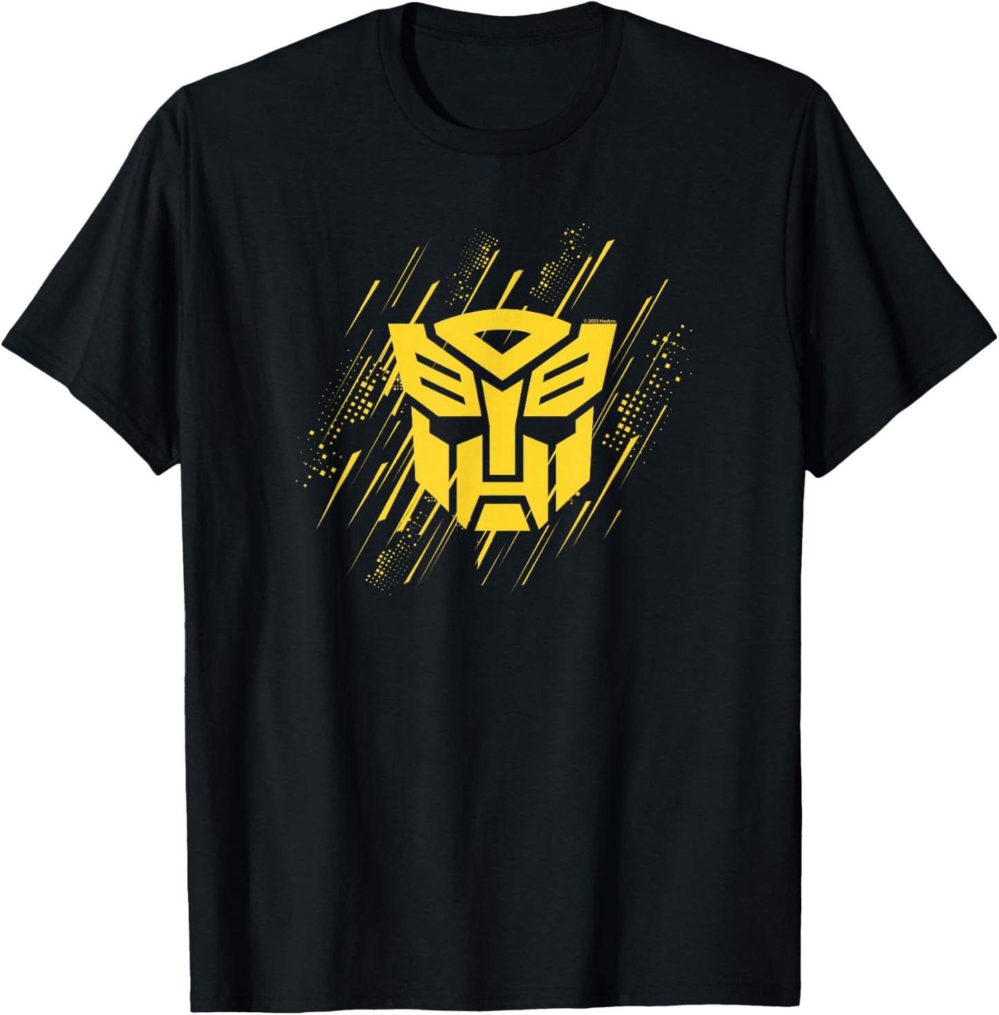 Transformers Autobots Iconic Yellow Lined Logo T-Shirt - T-Shirt | Black