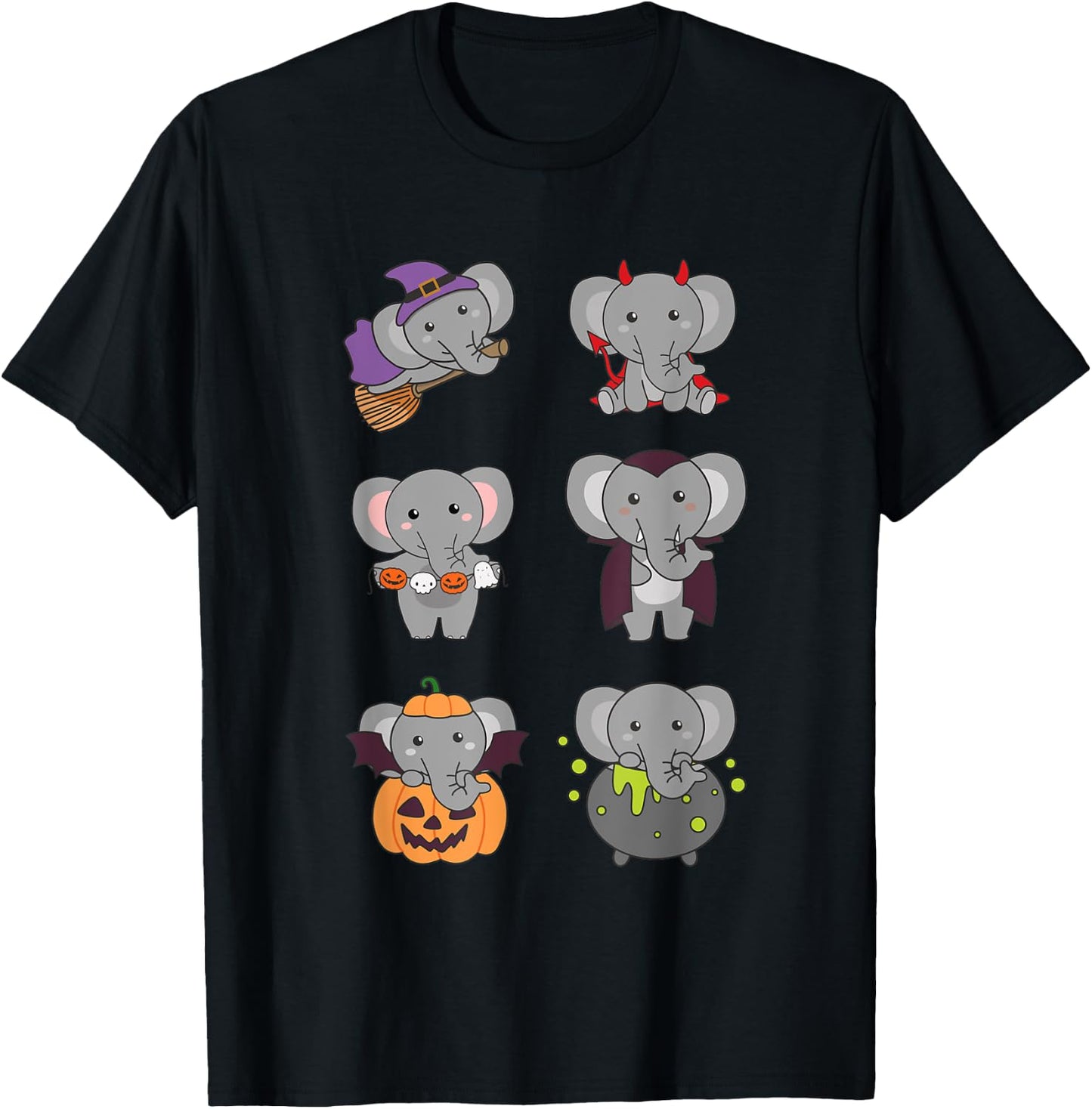 Elephant Halloween Costume Elephant Halloween T-Shirt - T-Shirt | Black