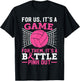 Pink Out Breast Cancer Volleyball Ball Lover Women Teen Girl T-Shirt - T-Shirt | Black