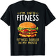 I'm into Fitness Burger in My Mouth Funny Cheeseburger T-Shirt - T-Shirt | Black