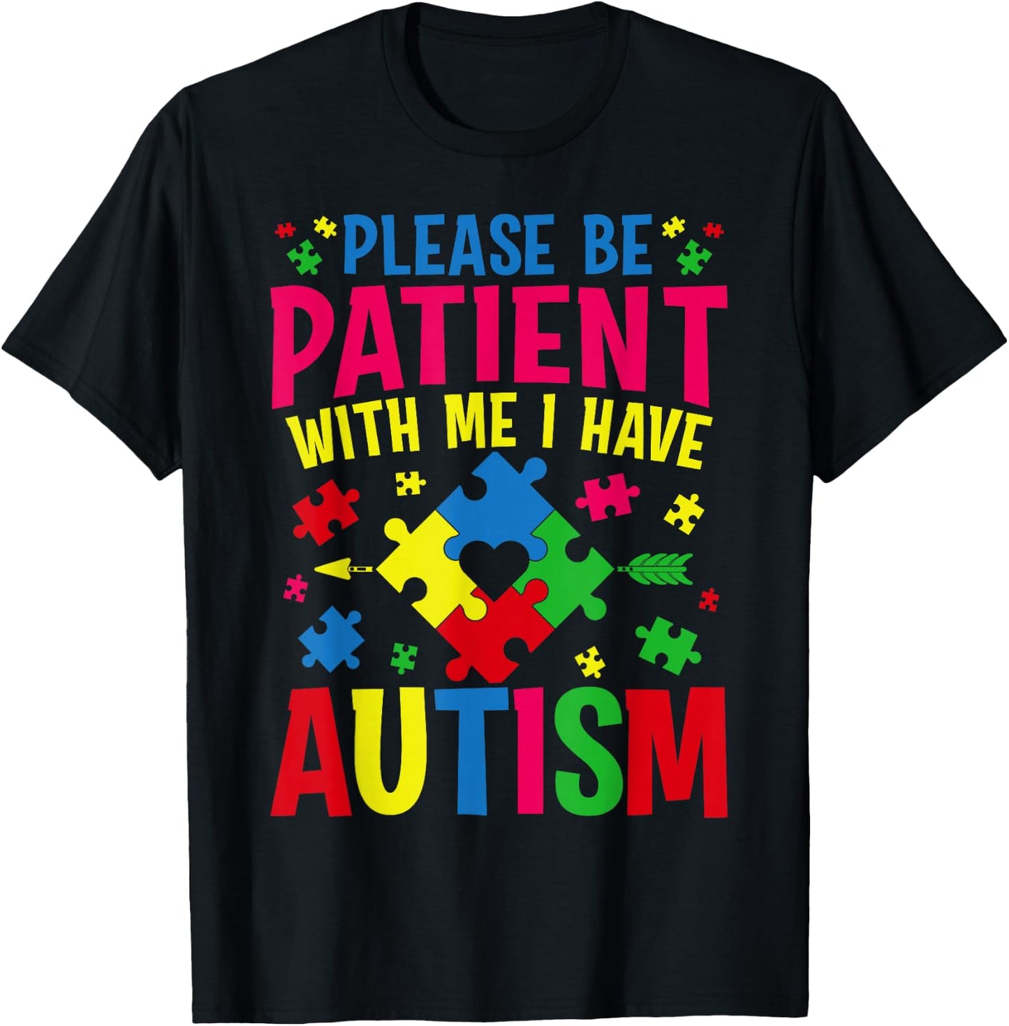 I Have Autism Awareness Autistic Child Kids Toddler Boys T-Shirt - T-Shirt | Black