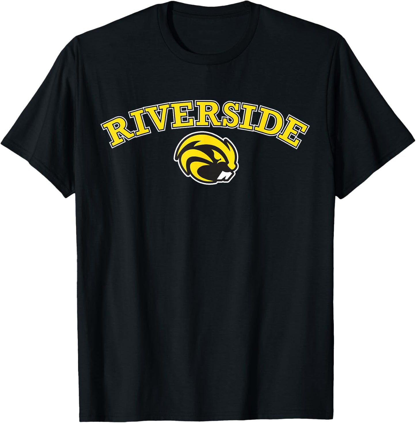 Riverside With Beaver T-Shirt - T-Shirt | Black