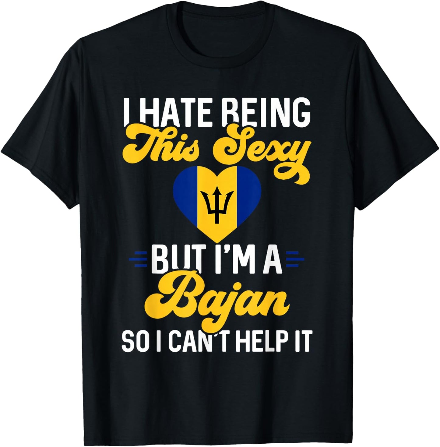 Barbados Flag Barbadian Bajan T-Shirt - T-Shirt | Black
