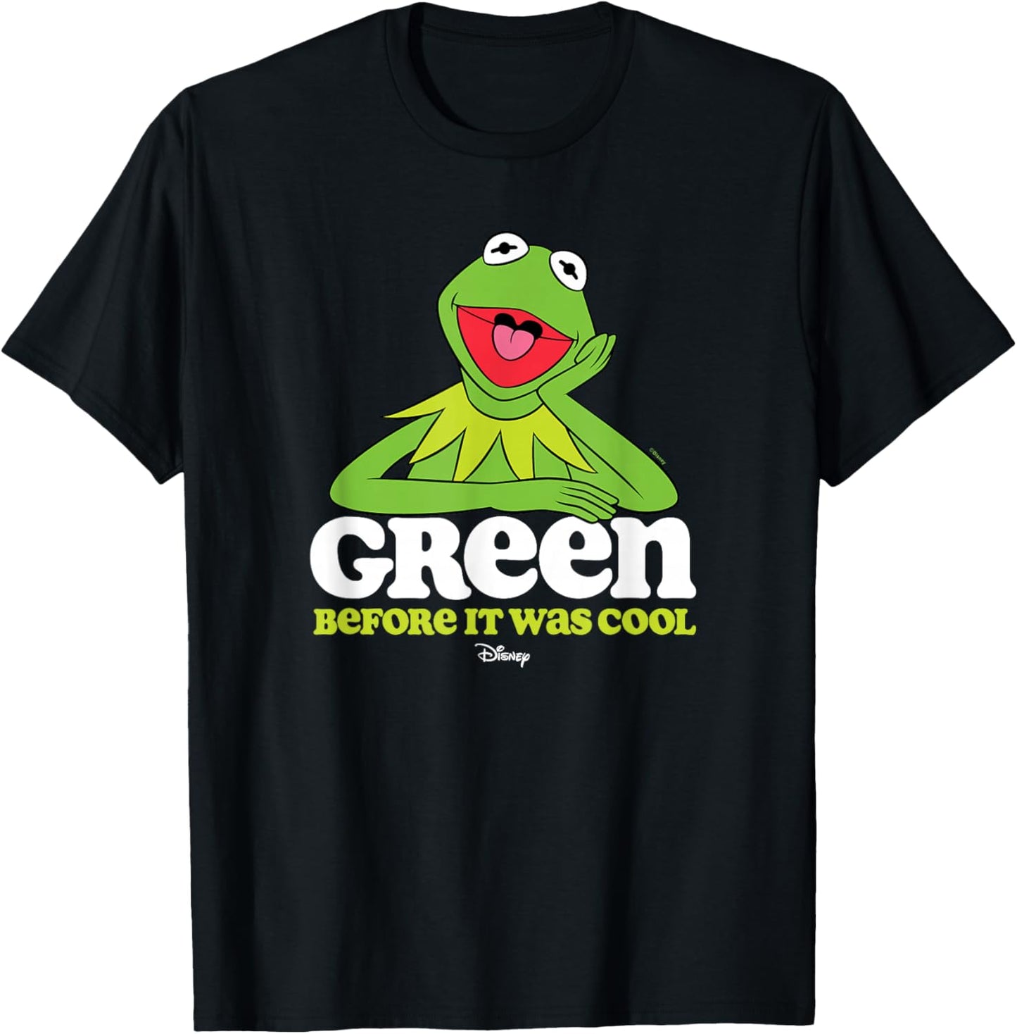 The Muppets - Kermit Green Before It Was Cool T-Shirt - T-Shirt | Black