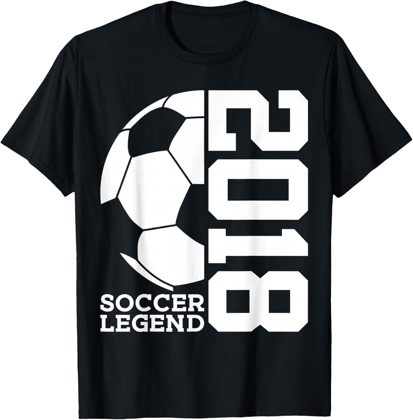 8th Birthday Soccer Legend 2018 T-Shirt - T-Shirt | Black