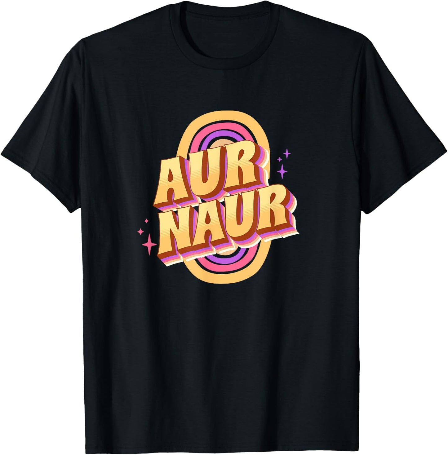 Funny Aur Naur Australian Accent Oh No Aussie Slang Trend T-Shirt - T-Shirt | Black