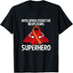 Myeloproliferative Neoplasms (MPN) Superhero Fighter Ribbon T-Shirt - T-Shirt | Black