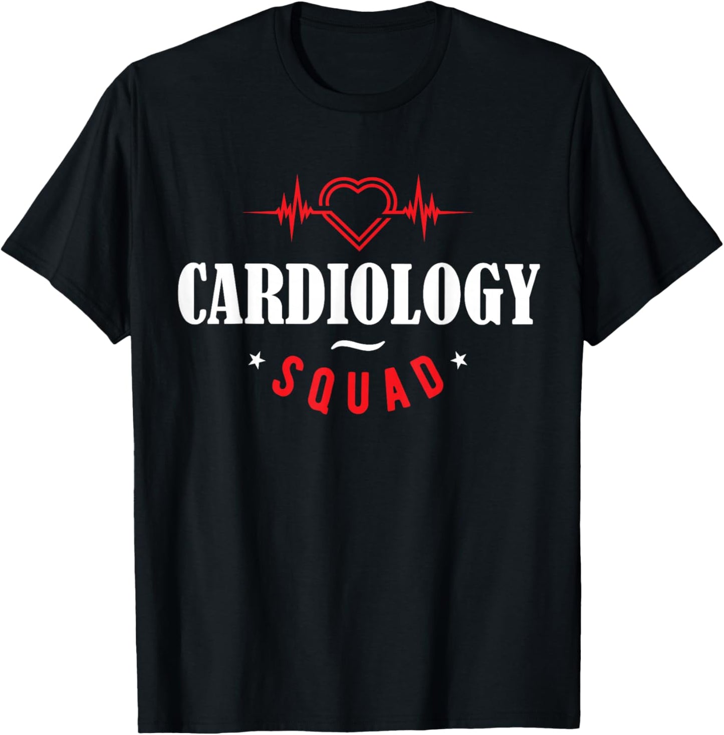 Cardiology Nurse Graphic - Cardiology Squad T-Shirt - T-Shirt | Black