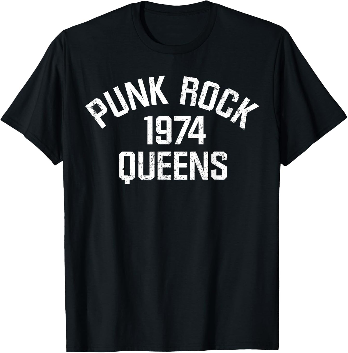 Punk Rock 1974 Queens T-Shirt - T-Shirt | Black