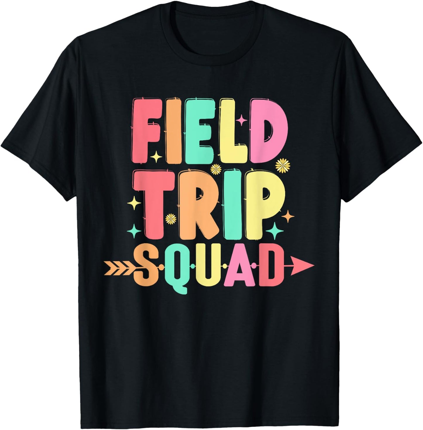 Matching Field Trip Squad Teacher And Students T-Shirt - T-Shirt | Black