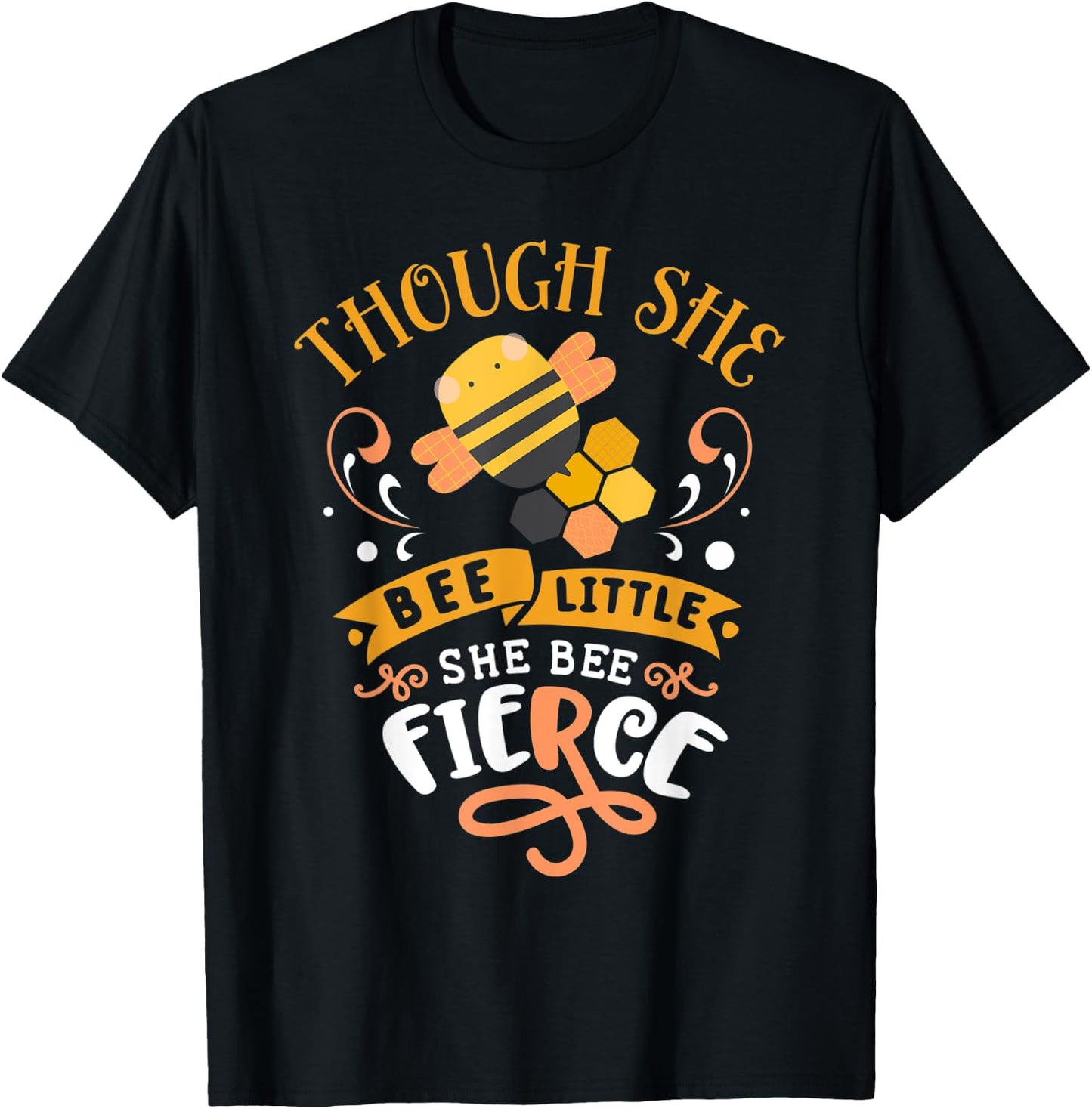 Fierce Little Bee T-Shirt - T-Shirt | Black
