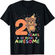 2nd Birthday Bear For Children Two Years Old T-Shirt - T-Shirt | Black