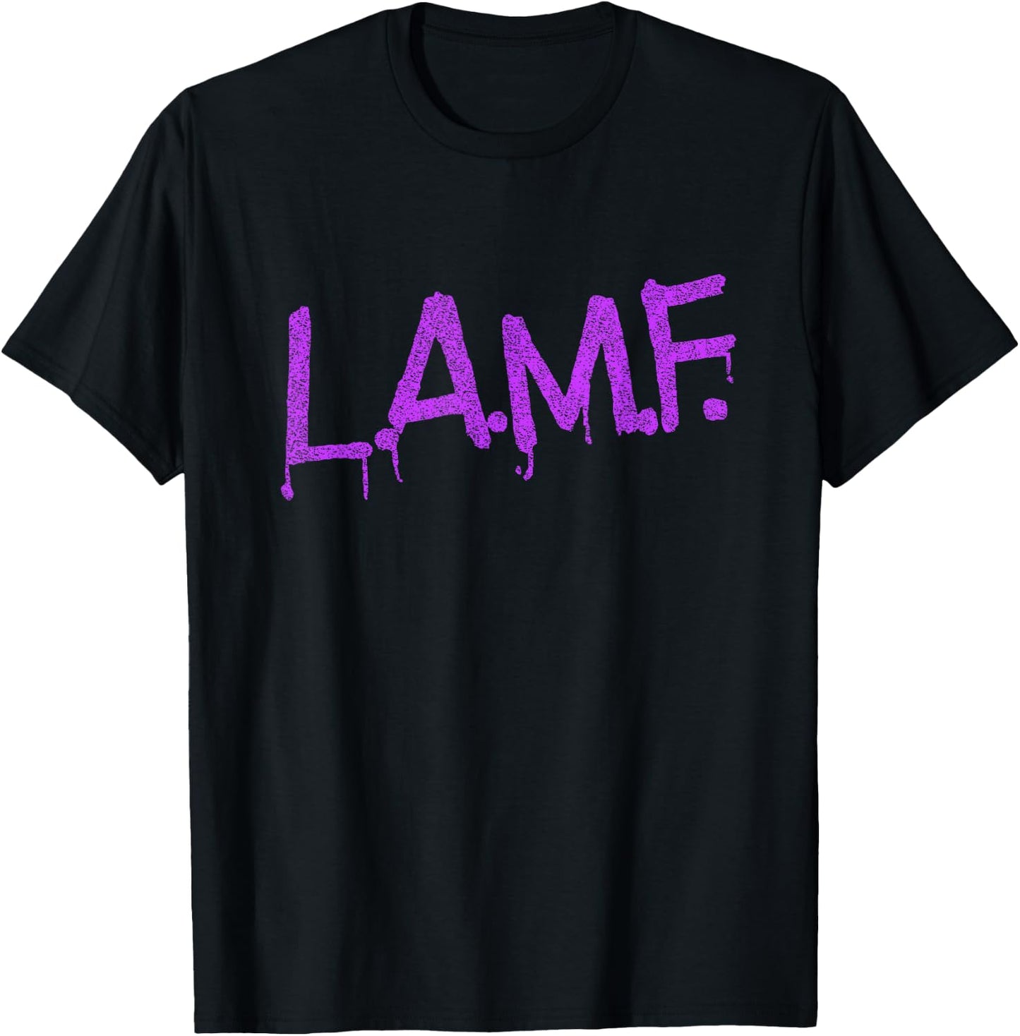 L.A.M.F. lamf punk rock retro debbie funtime summer camp T-Shirt - T-Shirt | Black