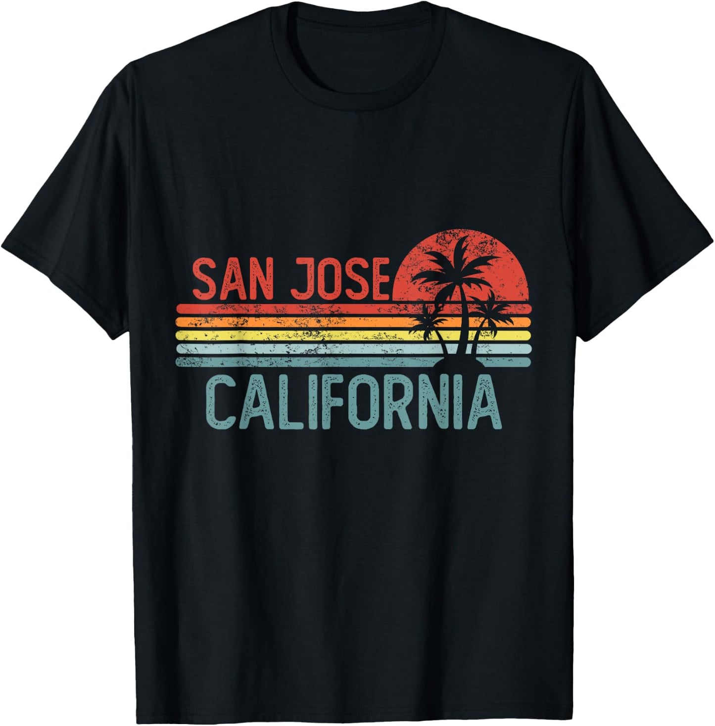 San Jose California Funny USA City Trip Home Roots T-Shirt - T-Shirt | Black
