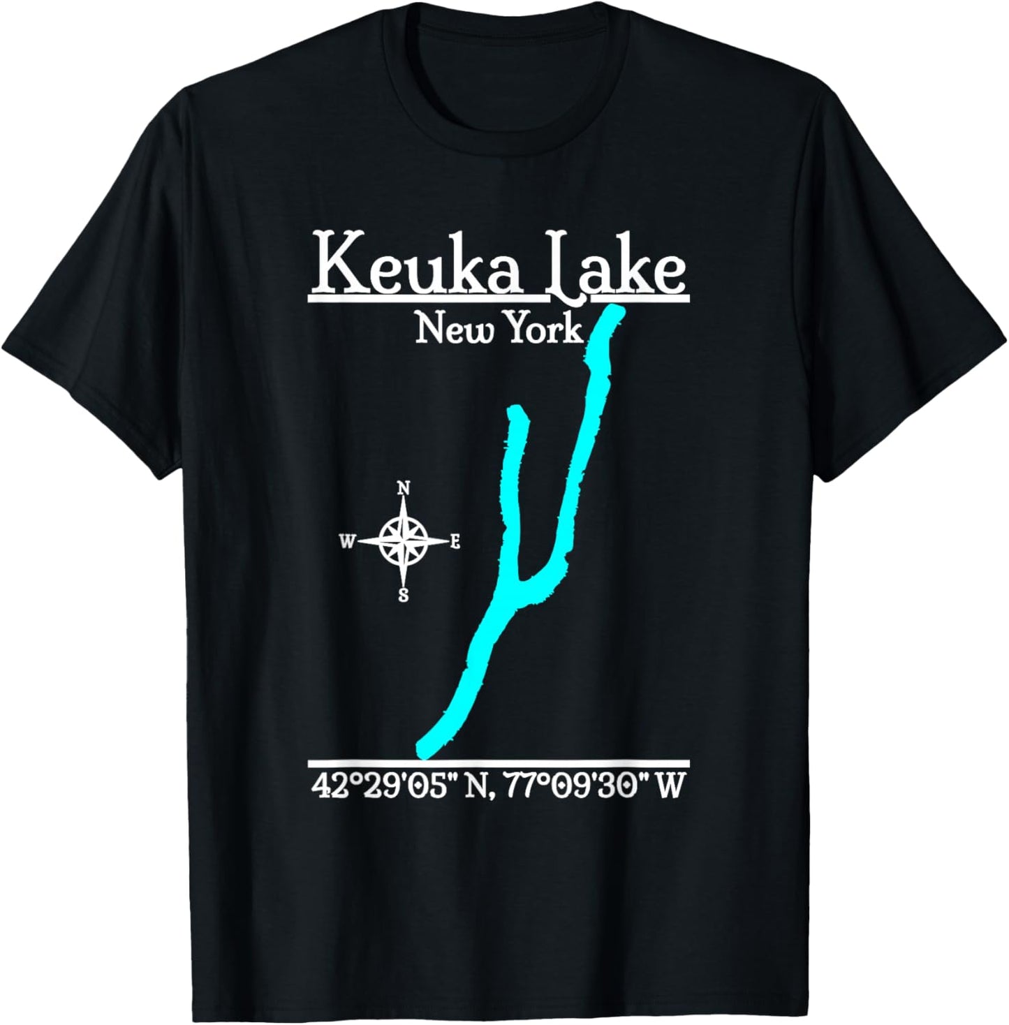 Keuka Lake, New York T-Shirt - T-Shirt | Black