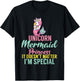 Unicorn Mermaid Princess it doesnt matter im special T-Shirt - T-Shirt | Black