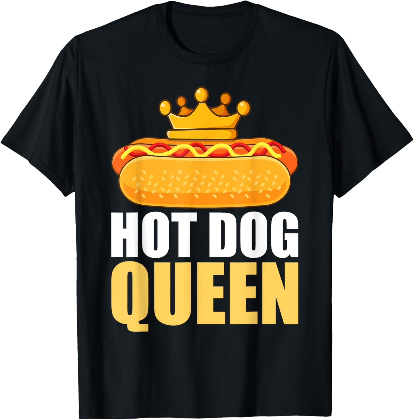 Funny Hot Dog Girls Grilled Wiener Sausage Buns T-Shirt - T-Shirt | Black