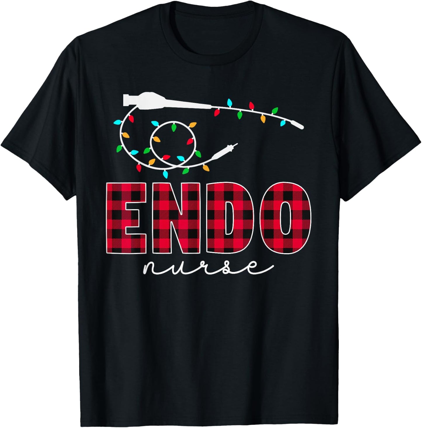 Endoscopy Endo Nurse Christmas T-Shirt - T-Shirt | Black