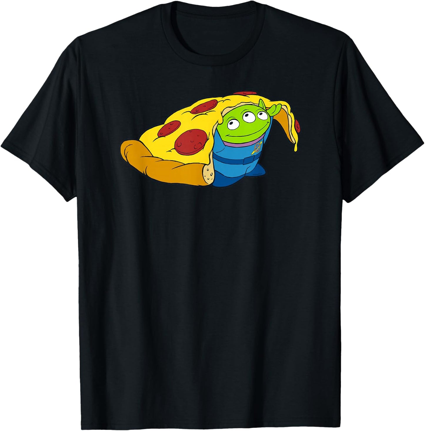 Disney and Pixar's Toy Story Alien Pizza T-Shirt - T-Shirt | Black