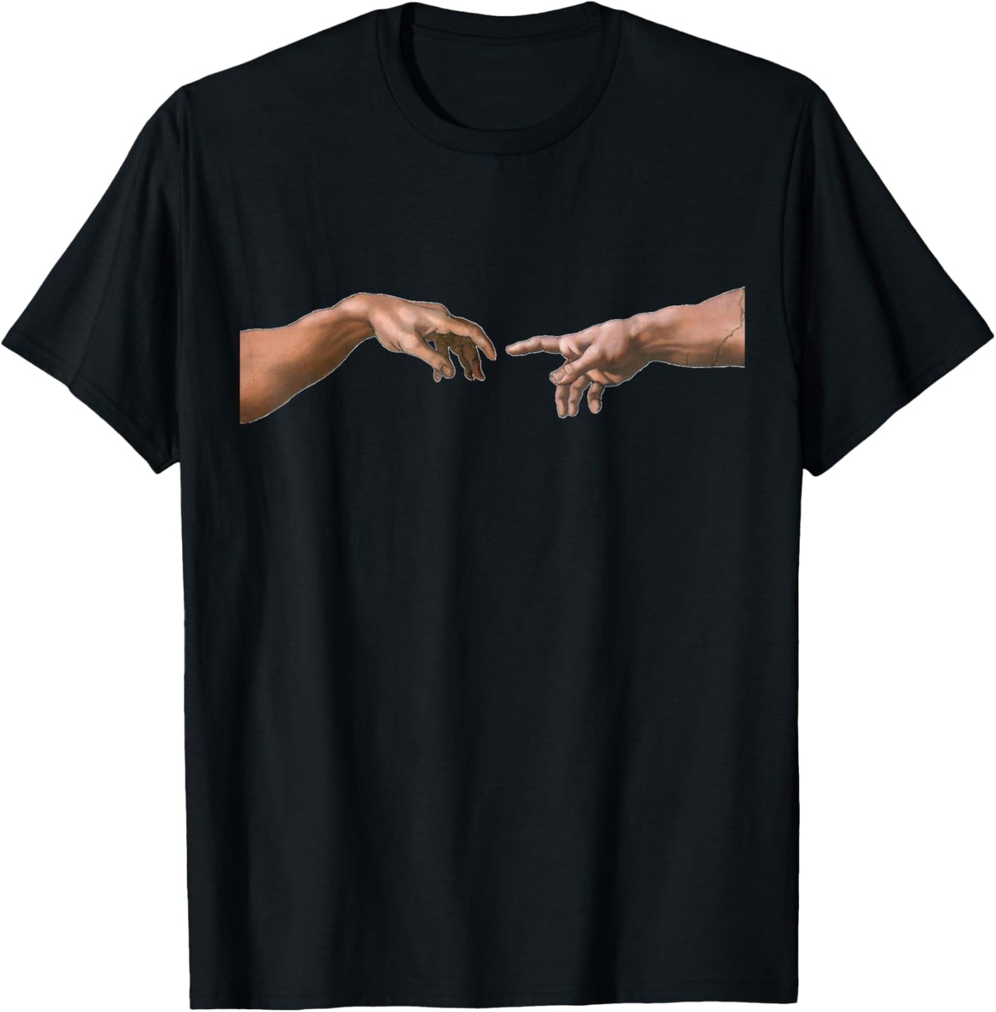Creation of Adam by Michelangelo T Shirt T-Shirt - T-Shirt | Black