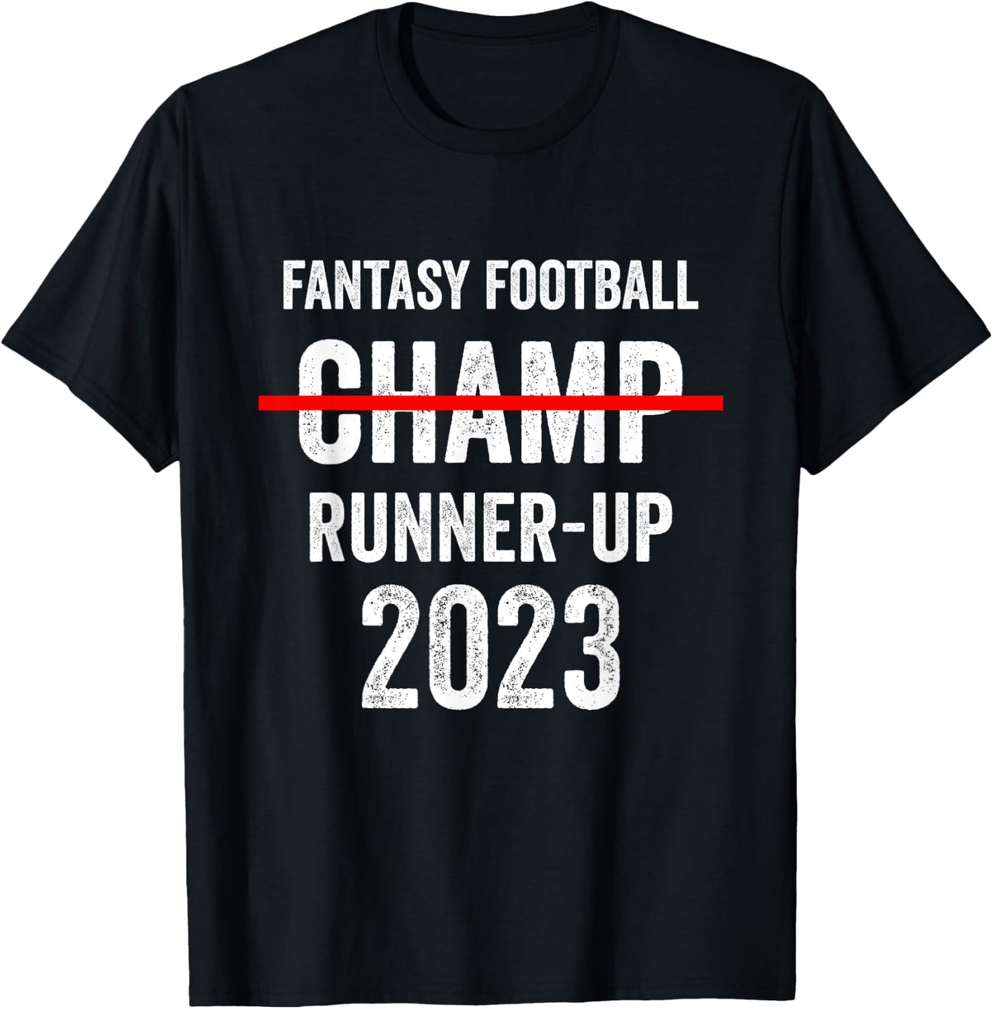 Fantasy Football 2023 League Runner-Up, 2023 FFL 2nd Place T-Shirt - T-Shirt | Black