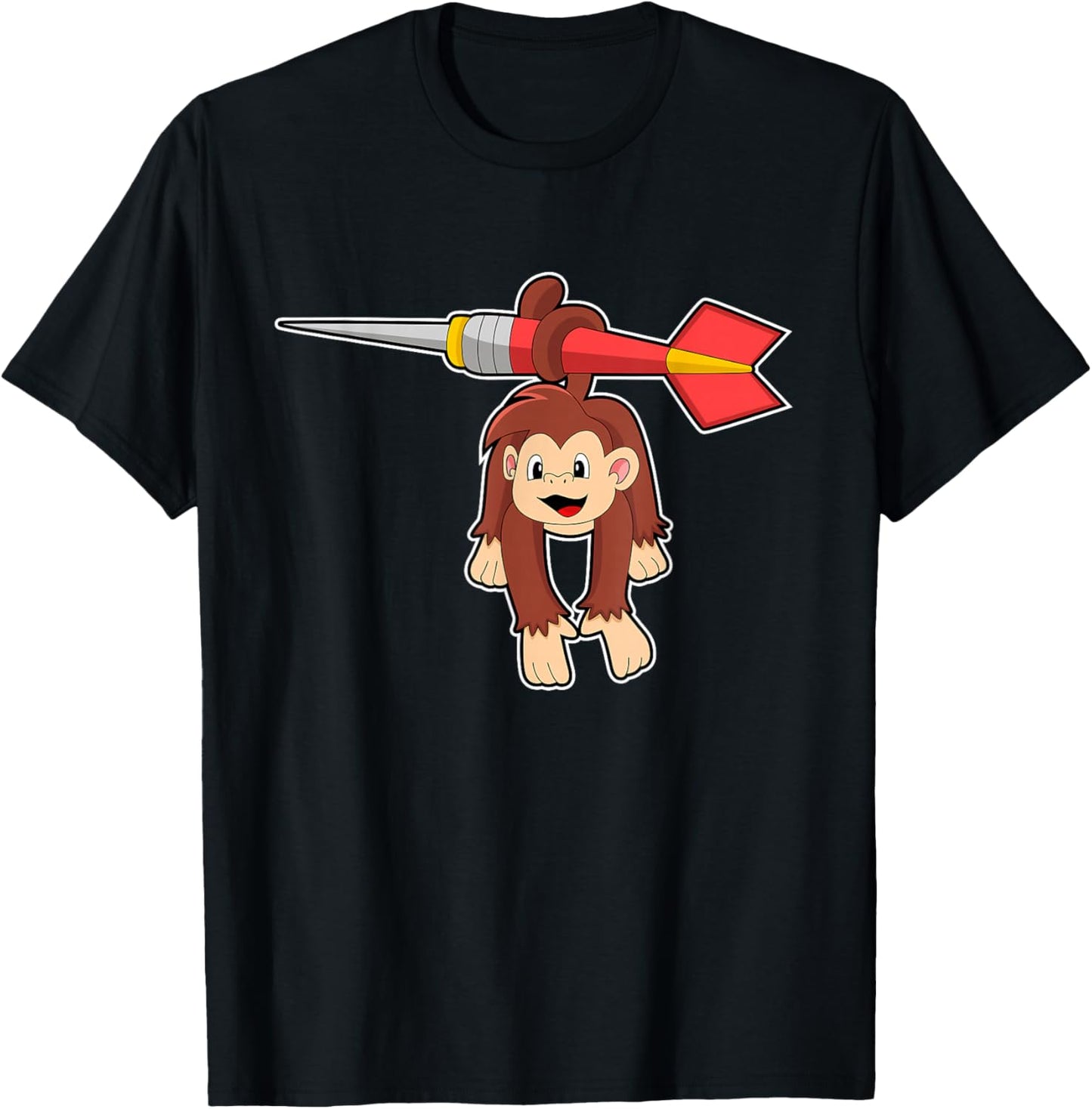Monkey Darts Dart Sports T-Shirt - T-Shirt | Black