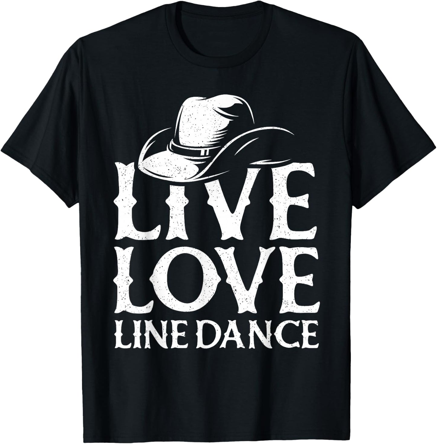 Line Dancing Art Men Western Line Dance Dancer T-Shirt - T-Shirt | Black