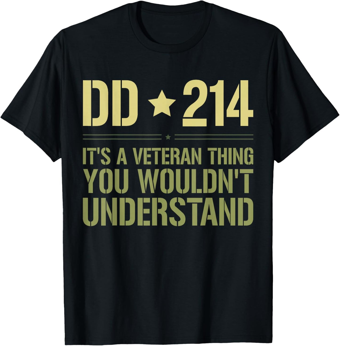 DD-214: It's A Veteran Thing Funny Military Soldier Veteran T-Shirt - T-Shirt | Black