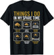 Things I Do In My Spare Time Turtle Reptile Men Tortoise Fan T-Shirt - T-Shirt | Black